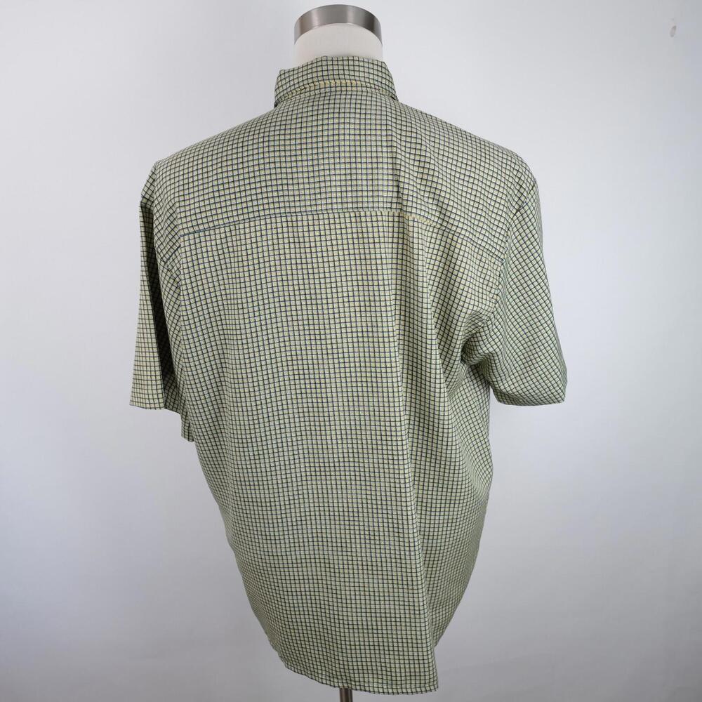Vintage Aeropostale Mens Button Up Olive Green Plaid Dress Shirt L - Picture 6 of 9